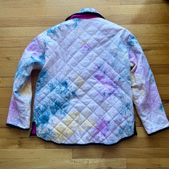 Avec Les Filles Toe Dye Pink Reversible Jacket - Picture 4 of 7